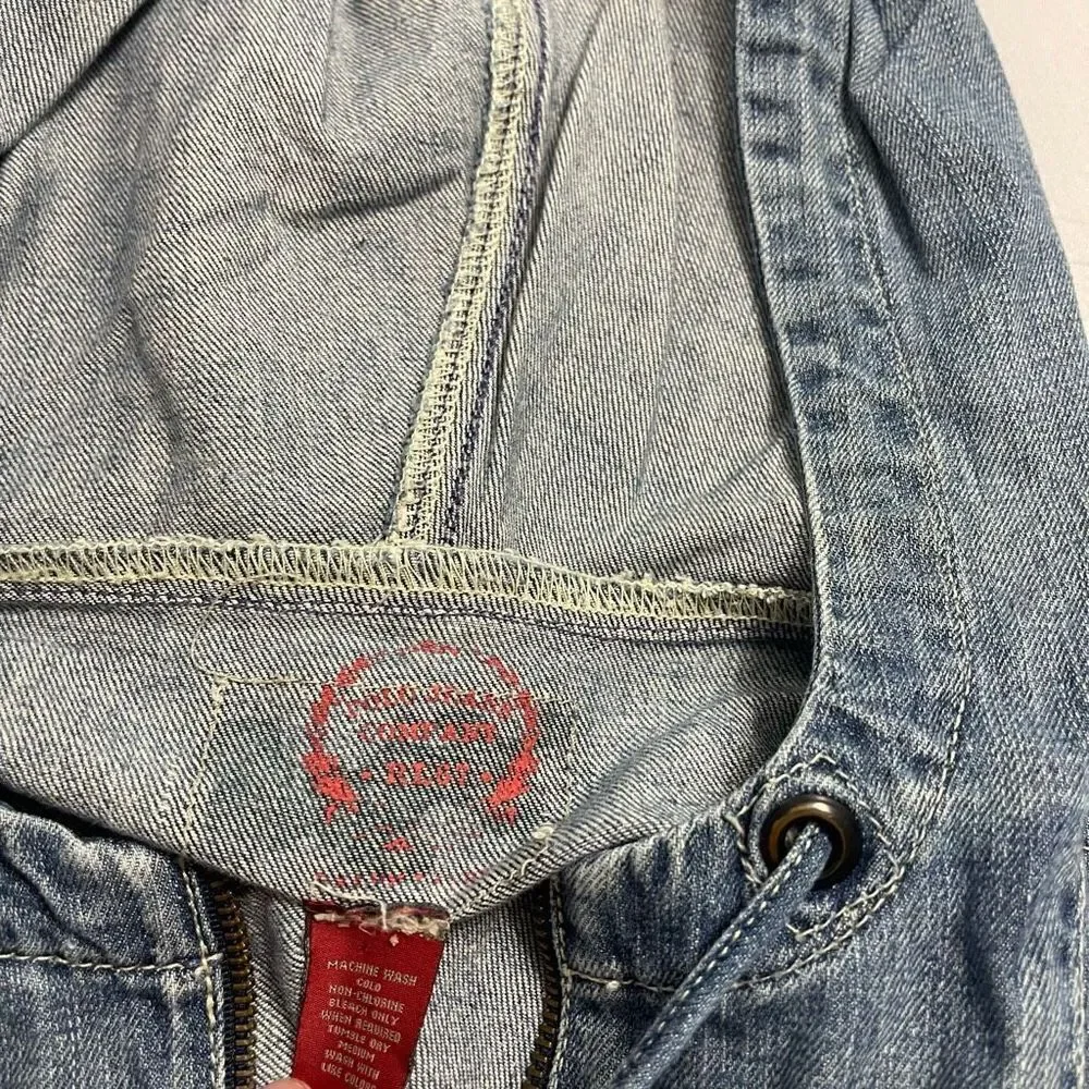 Ralph Lauren Polo Jeans Co RL67 Denim Pullover Jacket Patchwork Size Medium - Picture 5 of 11